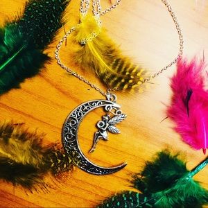 Moon and Fairy Necklace